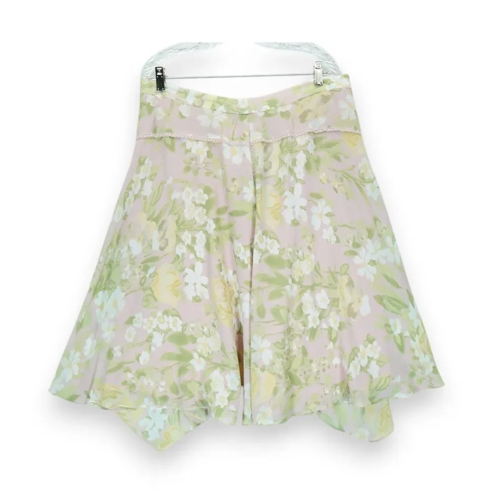 NWT‎ Emma James Women's Skirt Floral Print Size 14 Back Zip Closure
